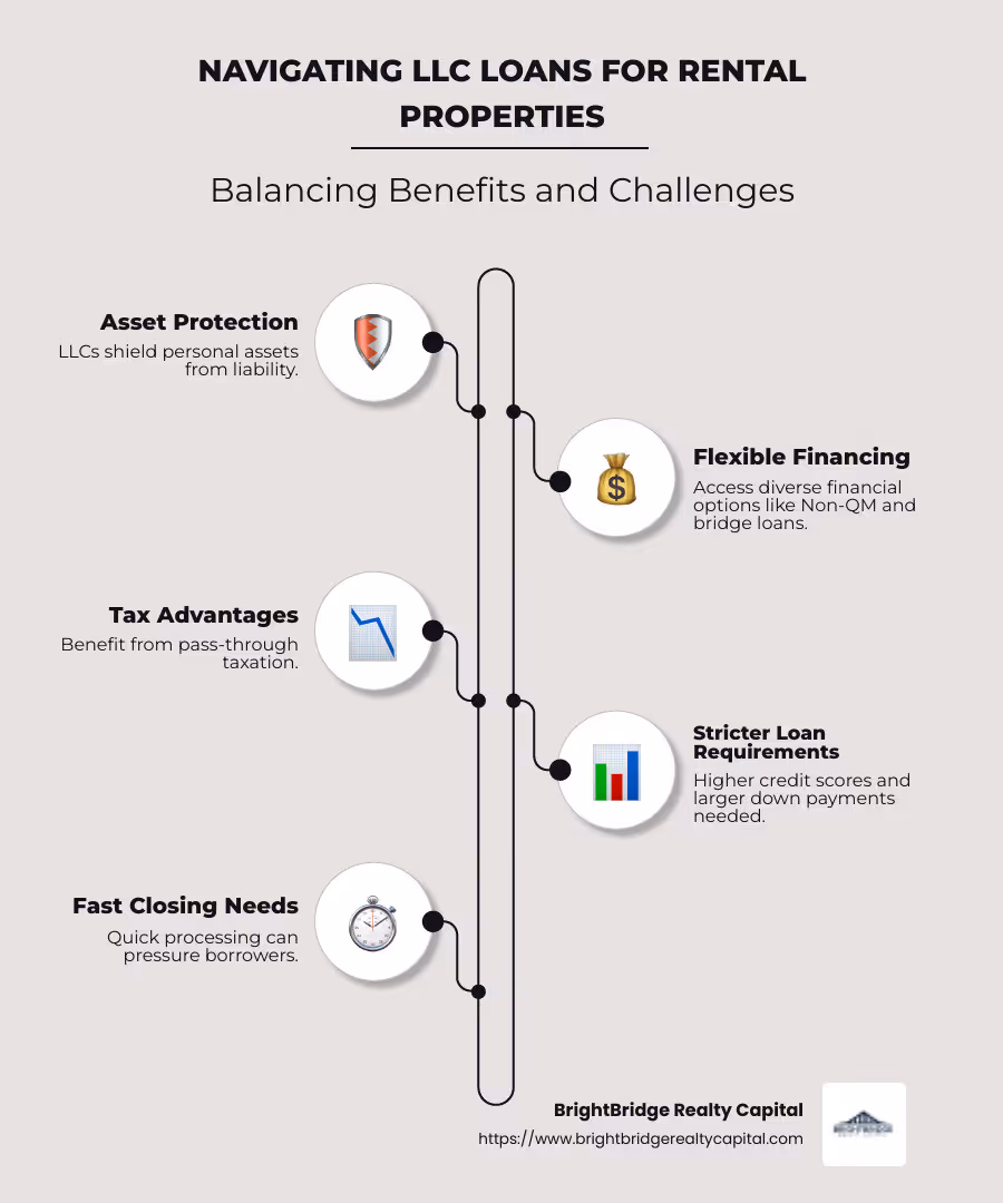 Benefits and Challenges of LLC Loans for Rental Properties - llc loan for rental property infographic infographic-line-5-steps-neat_beige