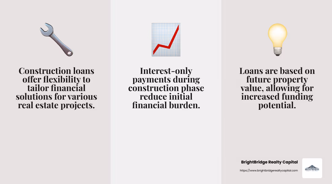 Future Property Value Advantage - construction loan real estate investor infographic 3_facts_emoji_grey