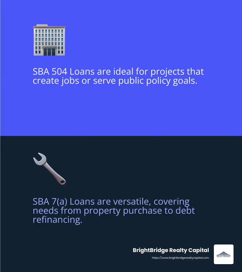 SBA Loan Benefits - commercial real estate investor looking for financing infographic 2_facts_emoji_blue