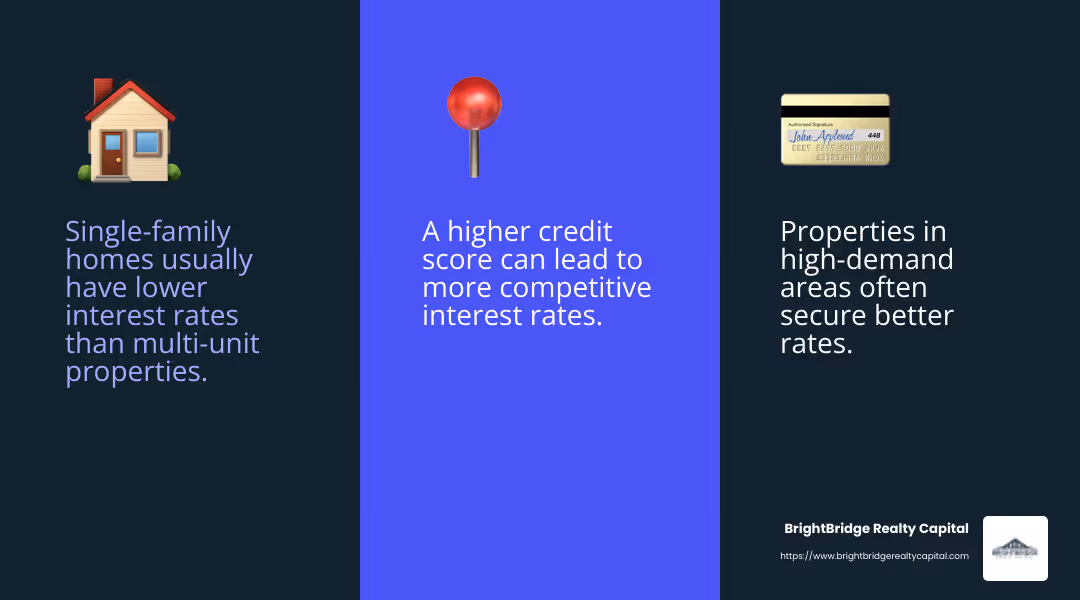 Factors Influencing Investment Property Rates - interest rate for investment property today infographic 3_facts_emoji_blue