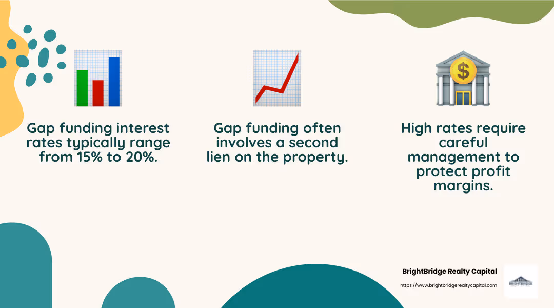 High interest rates can significantly impact profits. - gap funding for fix and flip infographic 3_facts_emoji_nature