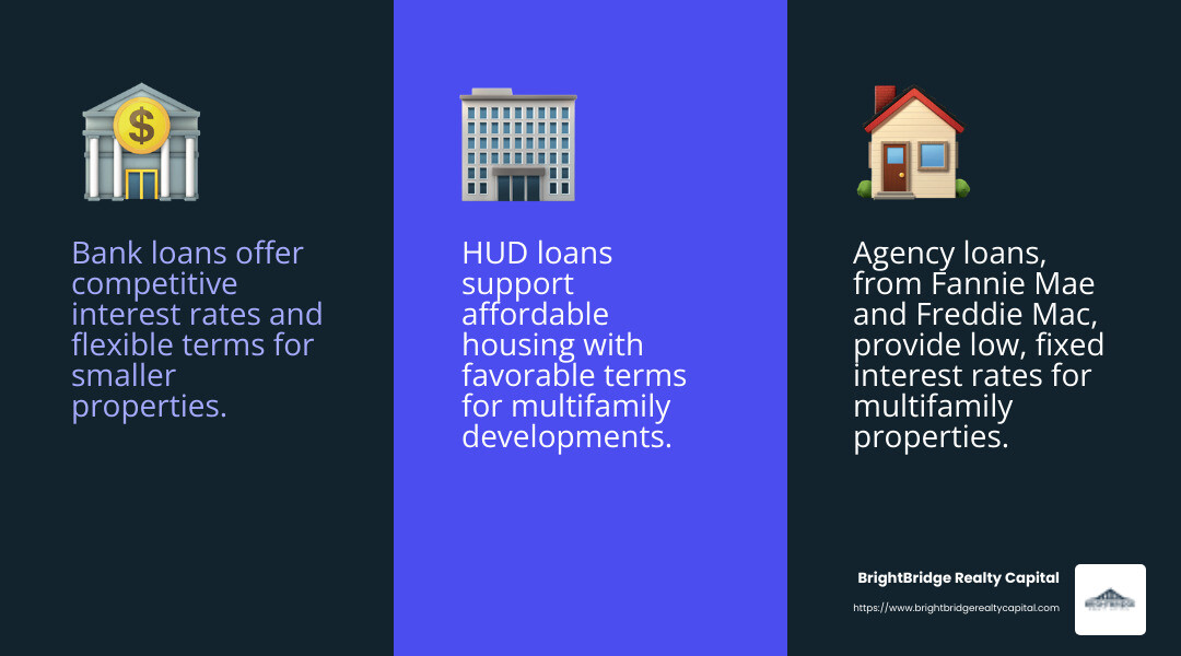 Overview of Loan Types - real estate financing NY infographic 3_facts_emoji_blue