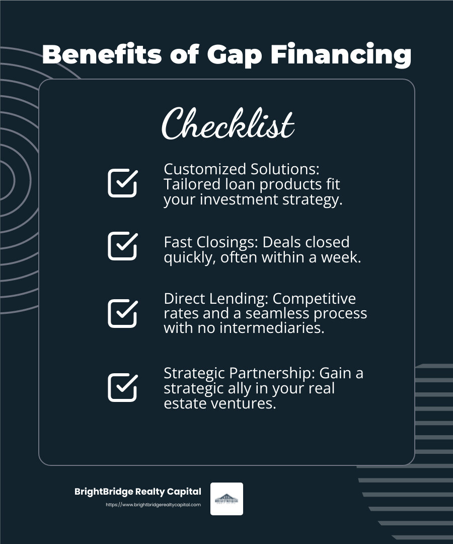 BrightBridge Realty Capital - Your Partner in Real Estate Financing - gap financing for real estate investors infographic checklist-dark-blue BrightBridge Realty Capital - Your Partner in Real Estate Financing - gap financing for real estate investors infographic checklist-dark-blue