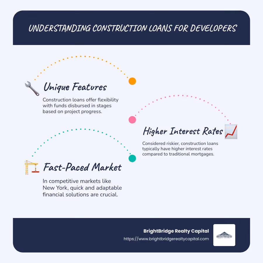 construction loans overview infographic - construction loan for developers infographic infographic-line-3-steps-blues-accent_colors