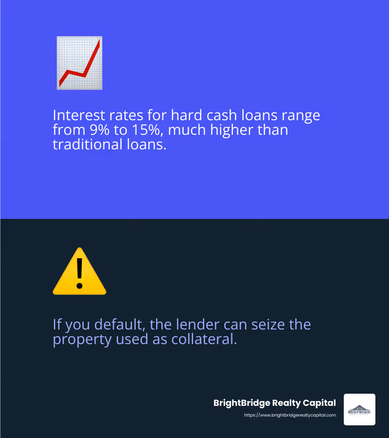 High interest rates can impact your investment returns. - hard cash lenders infographic 2_facts_emoji_blue