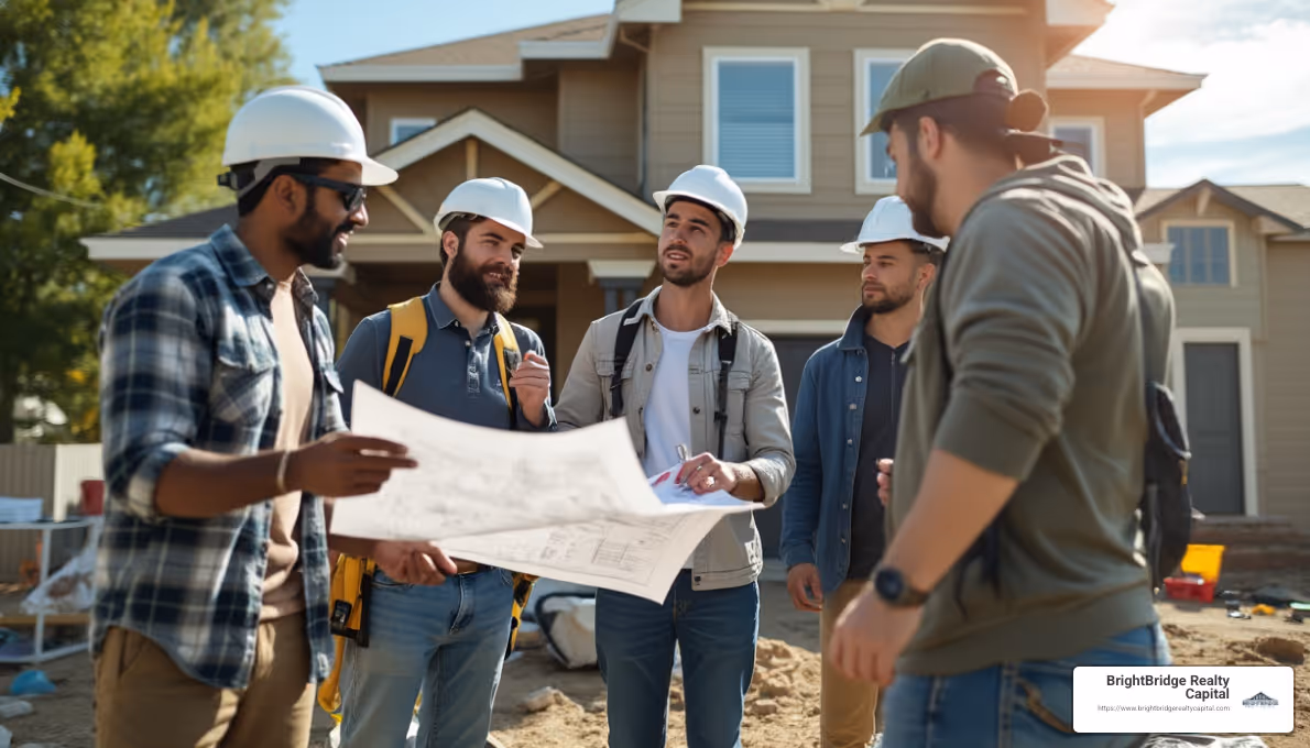 Real estate investment concept - line of credit for flipping houses