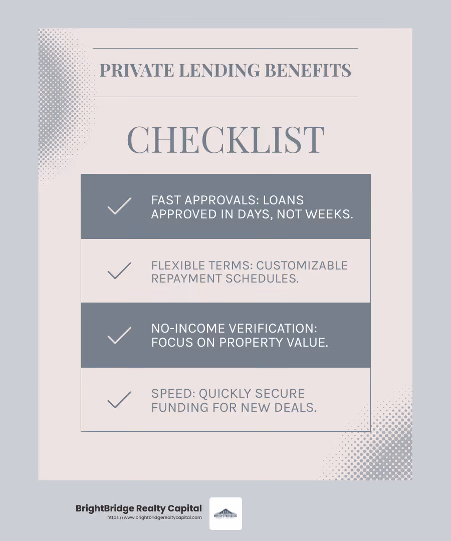 Fast approval and flexible terms infographic - private lenders for flipping houses infographic checklist-light-blue-grey