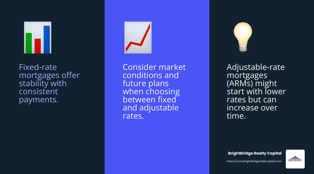Interest rates comparison - real estate financing options infographic 3_facts_emoji_blue