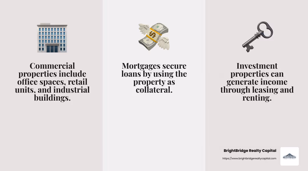 Quote on CRE Investment Returns - Commercial real estate funding infographic 3_facts_emoji_grey