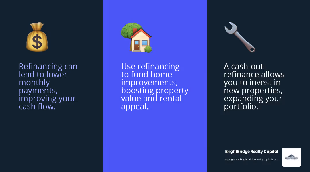 Upgrading your property can raise its market value. - refinancing investment property loan infographic 3_facts_emoji_blue