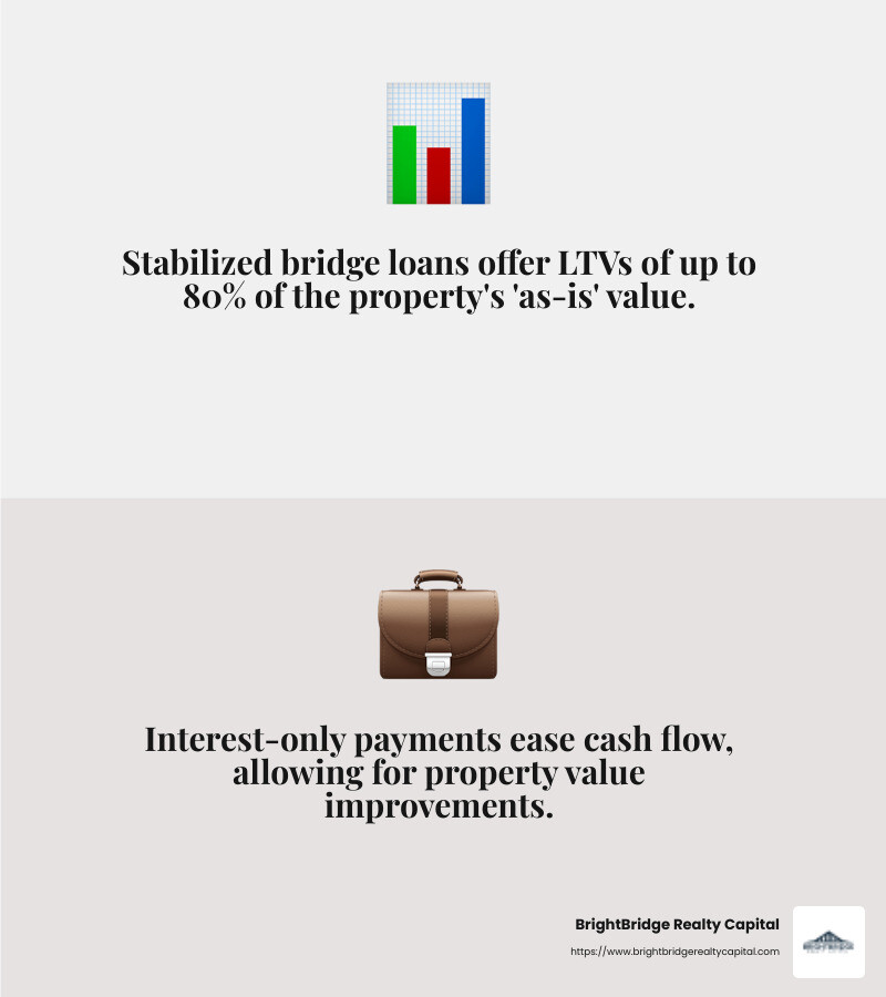 Loan-to-Value Ratio Explained - stabilized bridge loan infographic 2_facts_emoji_grey
