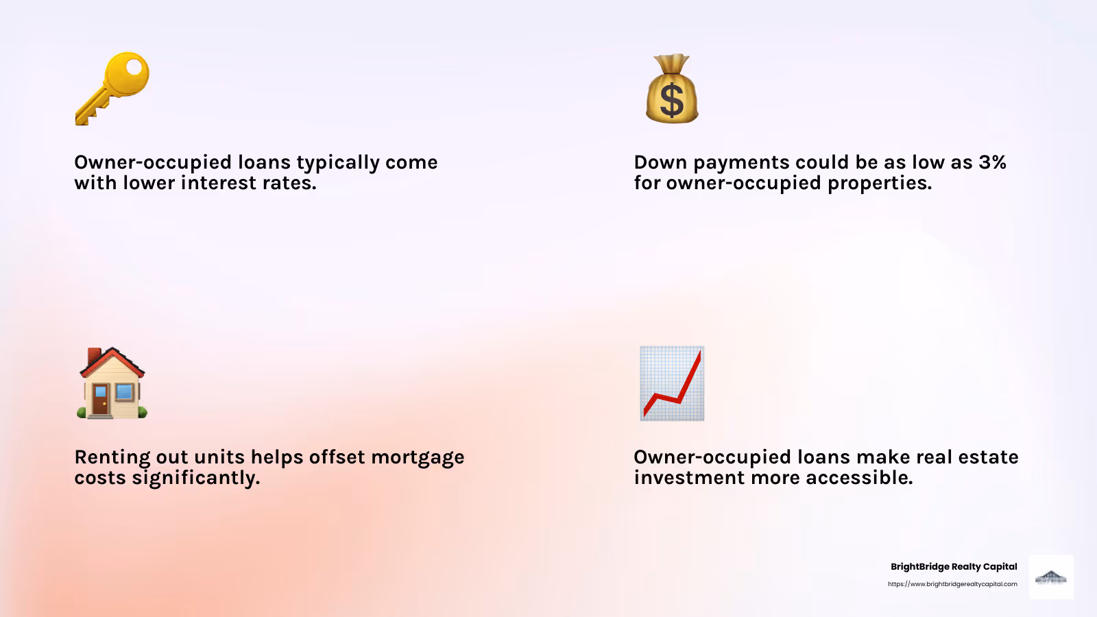Example of cost offset through rental income - owner occupied rental loan infographic 4_facts_emoji_light-gradient