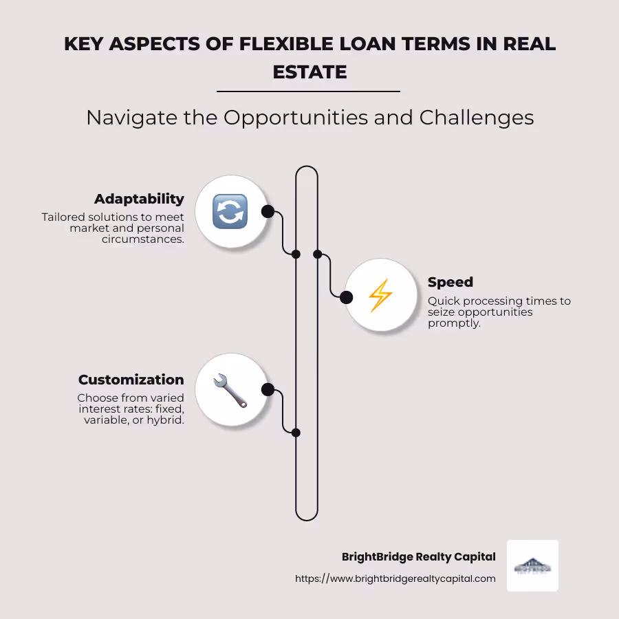 Infographic on Flexible Loan Terms Highlights - flexible loan terms infographic infographic-line-3-steps-neat_beige