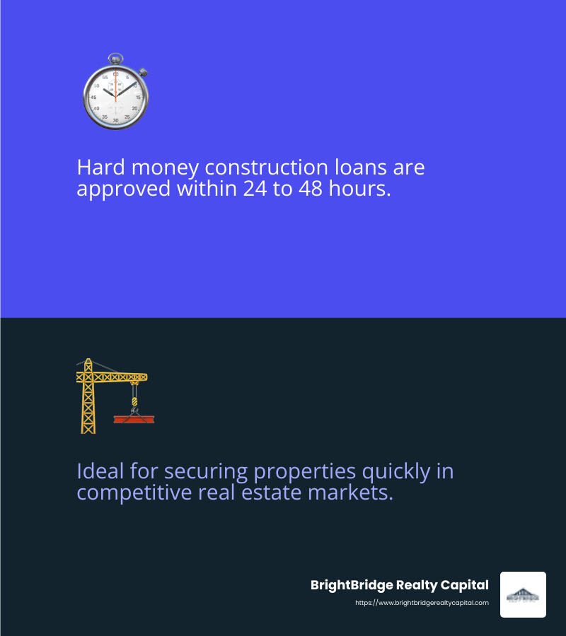 Quick approvals within 24 to 48 hours give you a competitive edge in fast markets. - hard money construction loans infographic 2_facts_emoji_blue
