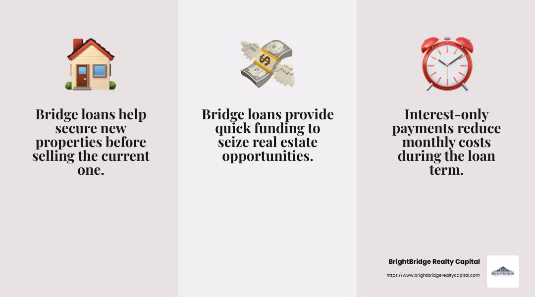 Interest-Only Payments Offer Cash Flow Flexibility - flexible bridge loan options infographic 3_facts_emoji_grey