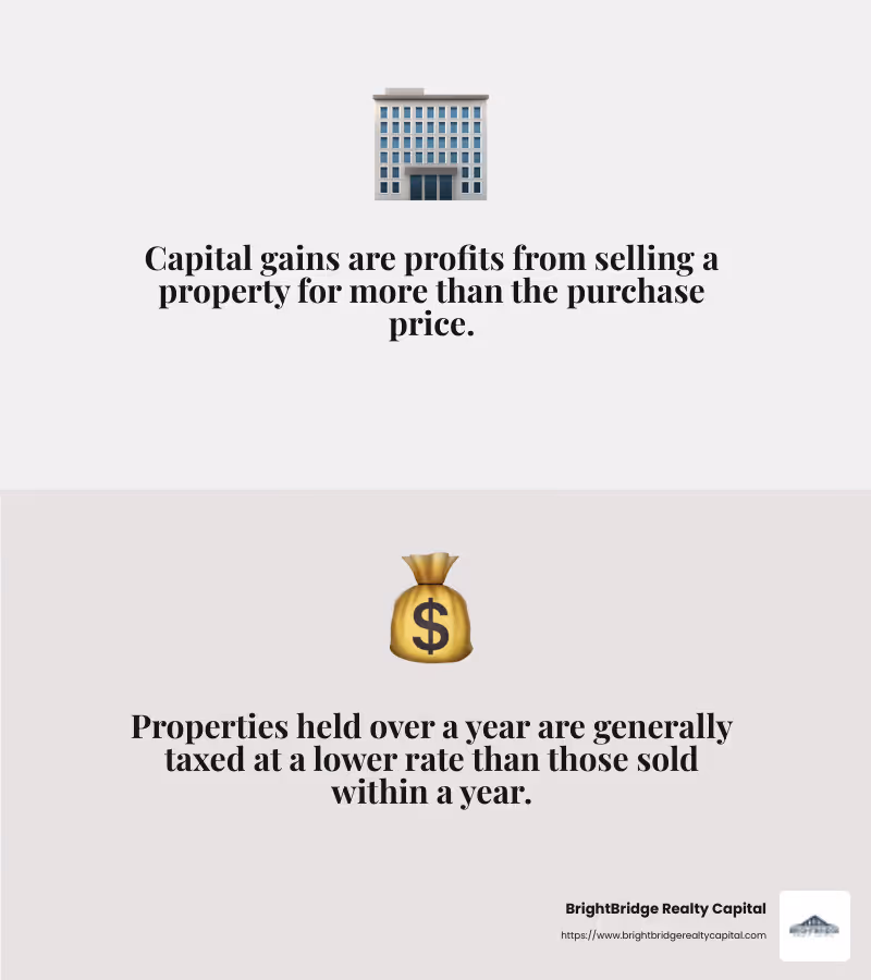 Capital gains tax rates infographic - Investment property capital infographic 2_facts_emoji_grey
