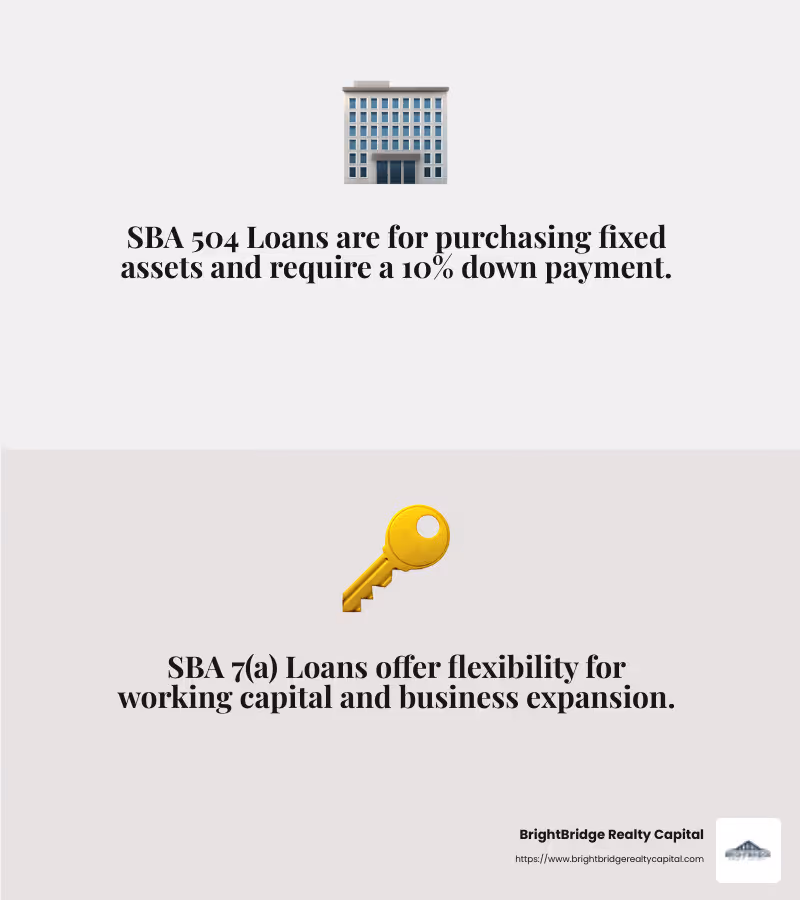 SBA Loan Comparison - real estate business loans infographic 2_facts_emoji_grey