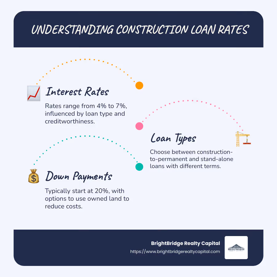 Overview of Construction Loan Rates - construction loan rates today infographic infographic-line-3-steps-blues-accent_colors