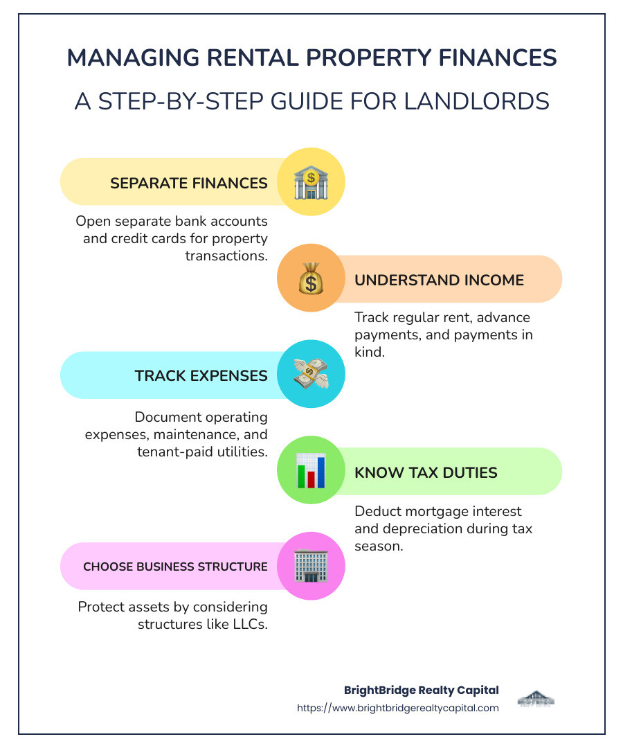How to Manage Rental Property Finances - Infographic - how to manage rental property finances infographic infographic-line-5-steps-colors How to Manage Rental Property Finances - Infographic - how to manage rental property finances infographic infographic-line-5-steps-colors