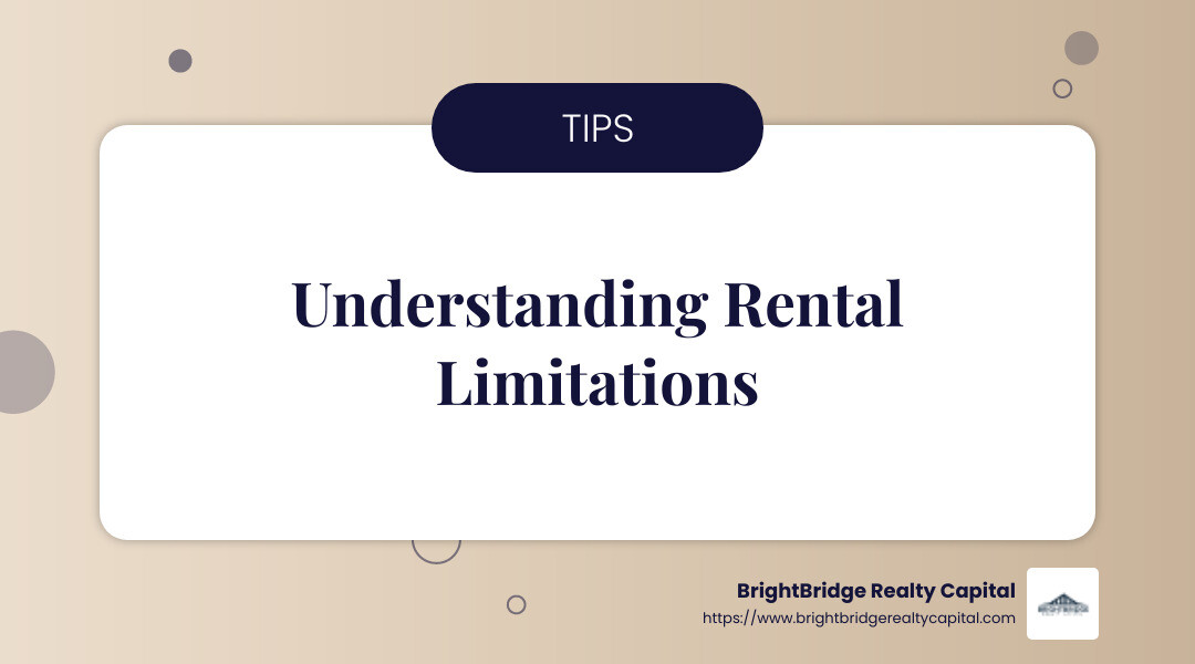 Understanding rental limitations is crucial to avoid potential issues with lenders and local regulations. - second home mortgage rental infographic simple-info-landscape-card Understanding rental limitations is crucial to avoid potential issues with lenders and local regulations. - second home mortgage rental infographic simple-info-landscape-card