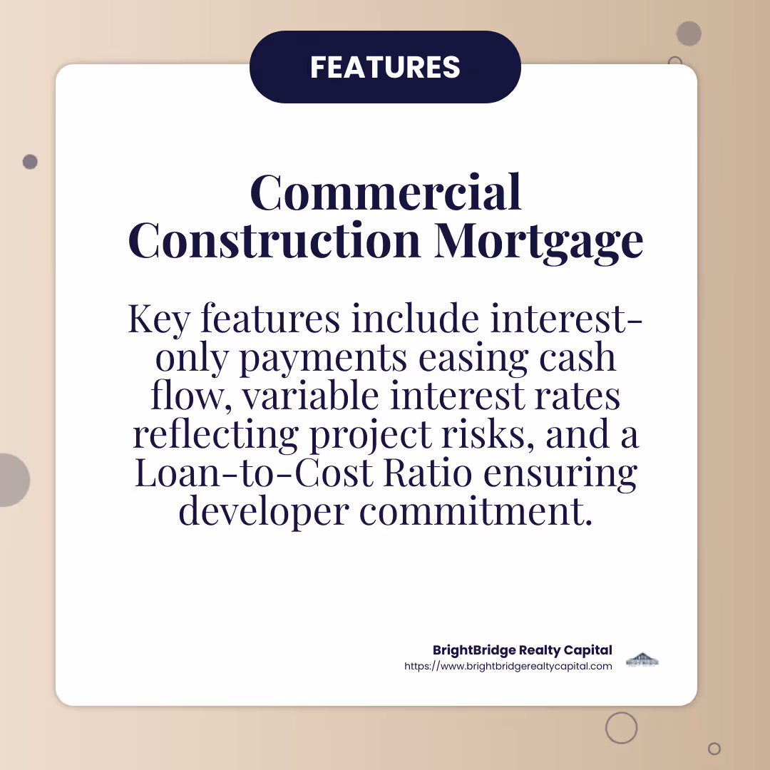 Loan-to-Cost Ratio Explained - commercial construction mortgage infographic simple-info-card