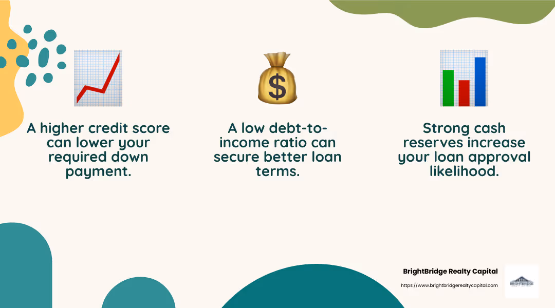 Factors Influencing Down Payment Amount - investment property loan down payment infographic 3_facts_emoji_nature