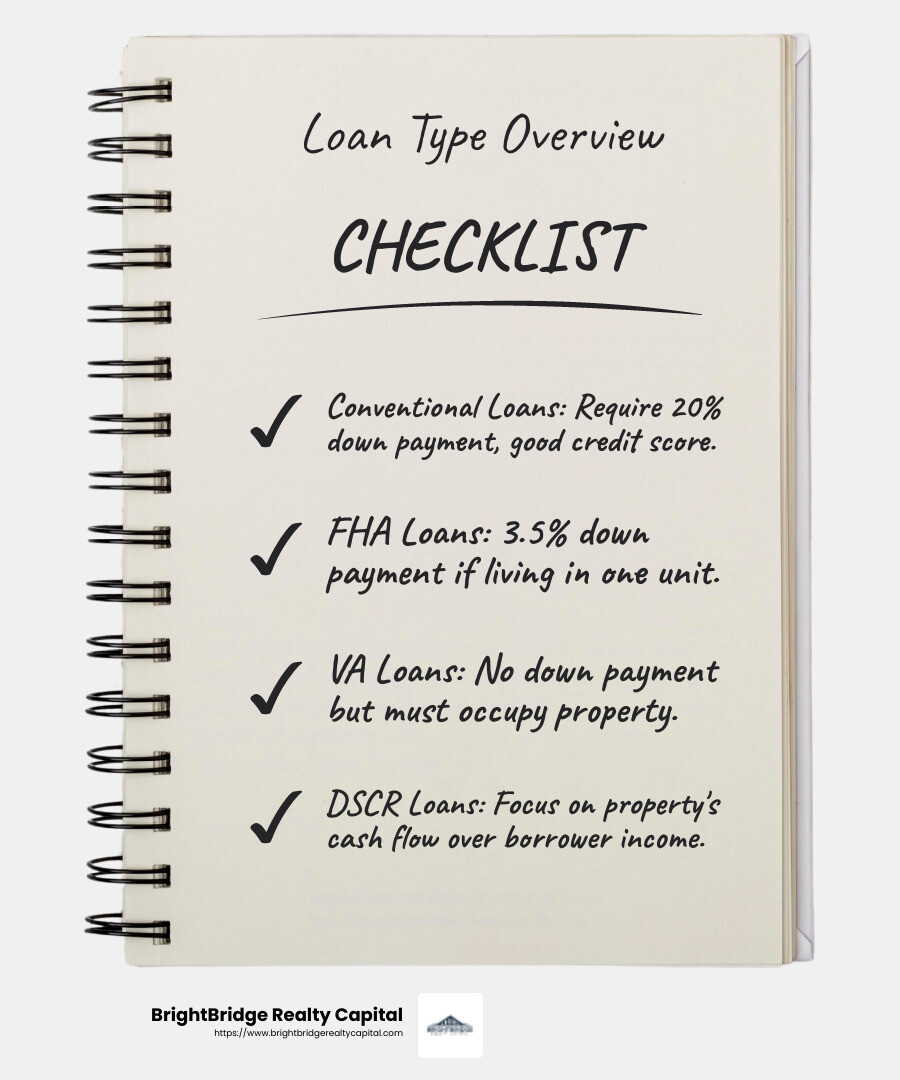DSCR Loans: No Income Check Needed - best home loan for investment property infographic checklist-notebook