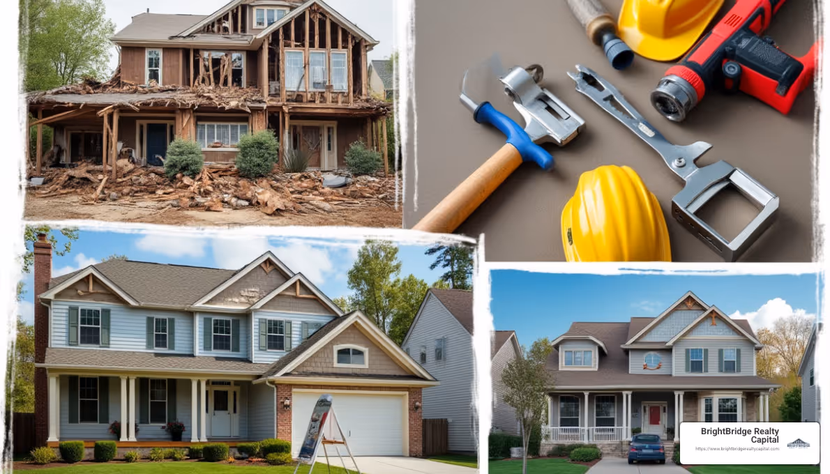 Real estate flipping process - buy fix and flip