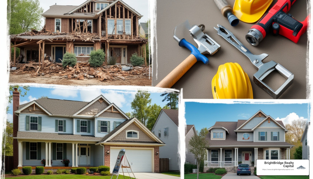 Real estate flipping process - buy fix and flip