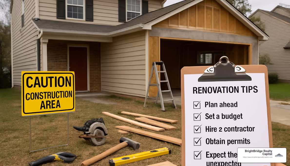 Warning signs and tips for successful property renovation projects - buy to let mortgage for property renovation