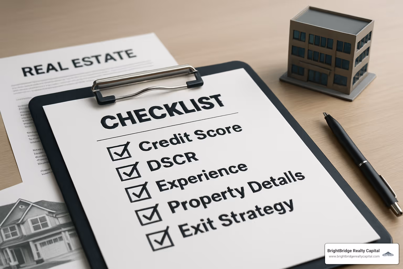 checklist for commercial bridge loan application - Commercial property bridge loan