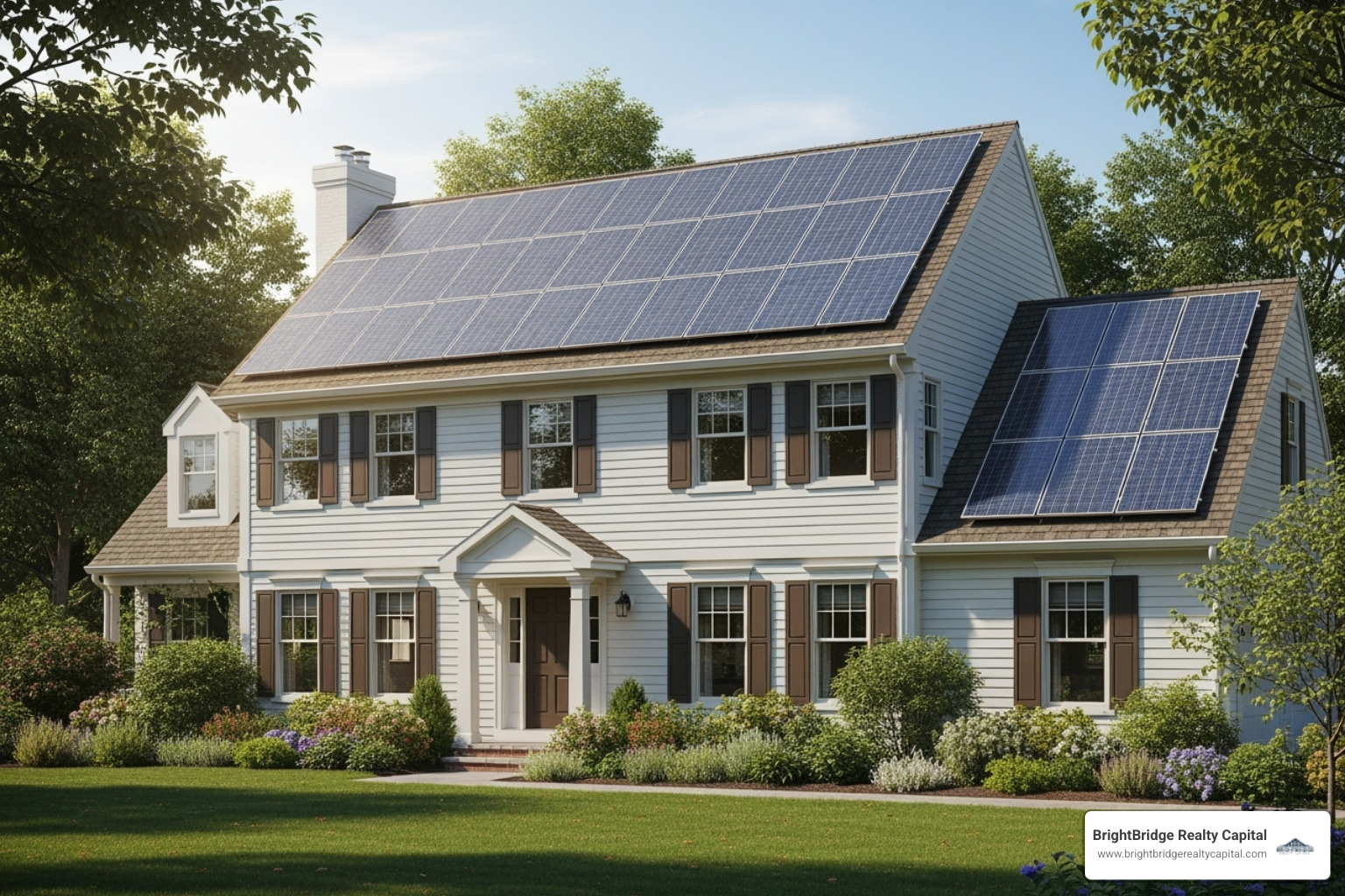 solar panels on a Connecticut home - flexible lending solutions connecticut