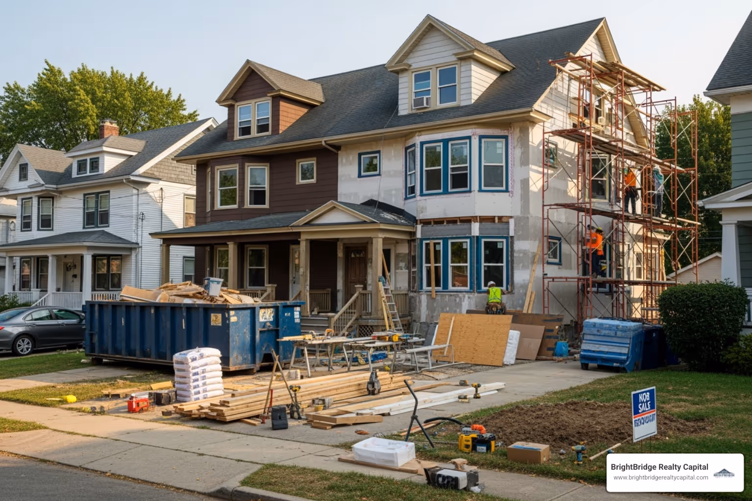 Multi-family property or a "fix and flip" project in progress - connecticut real estate loans