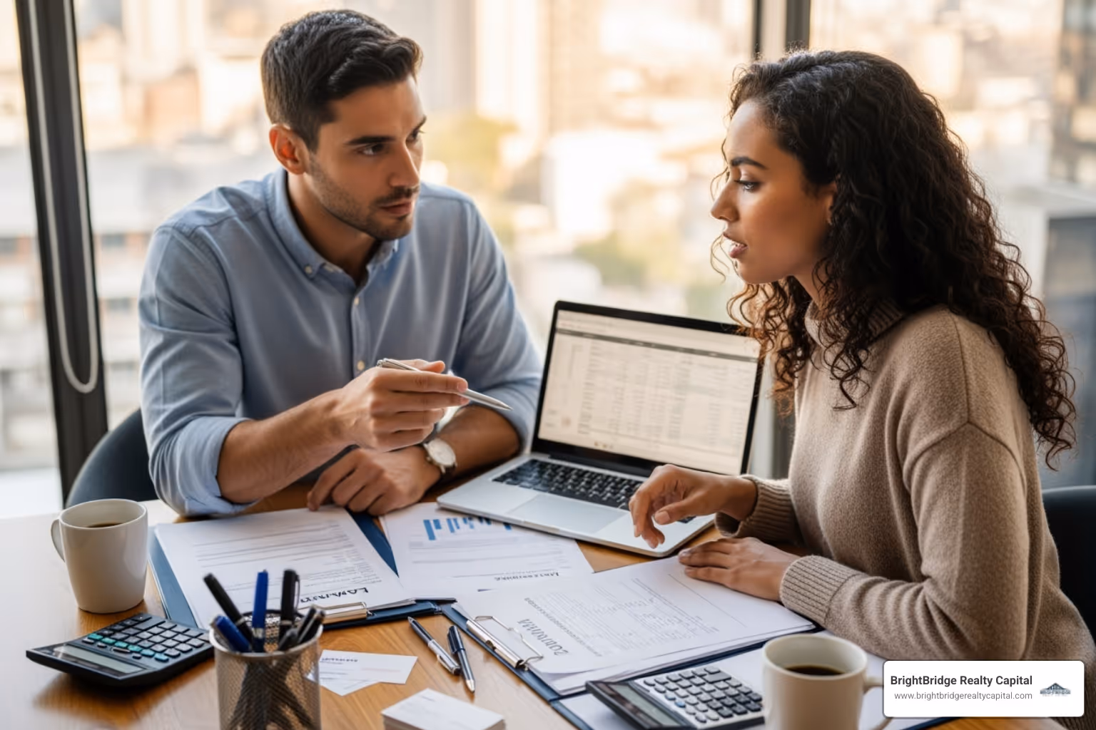 Couple reviewing different loan documents - connecticut real estate loans