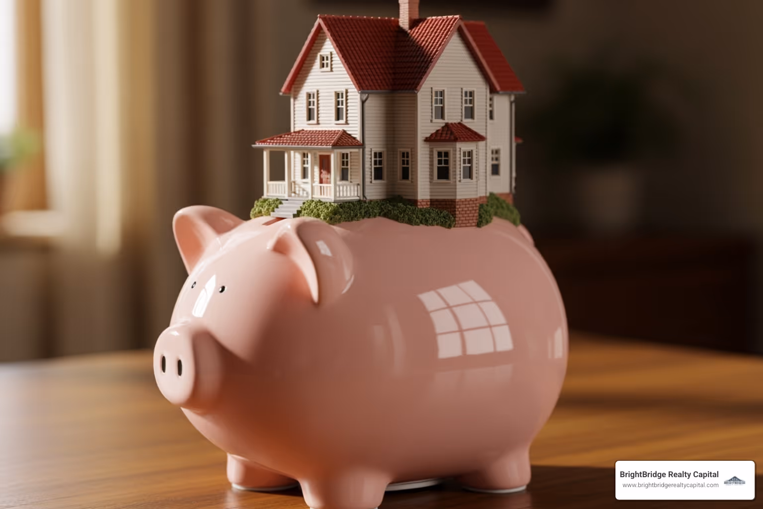 house with piggy bank - bridge loan alternative