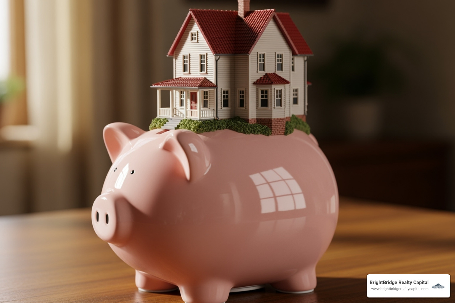 house with piggy bank - bridge loan alternative