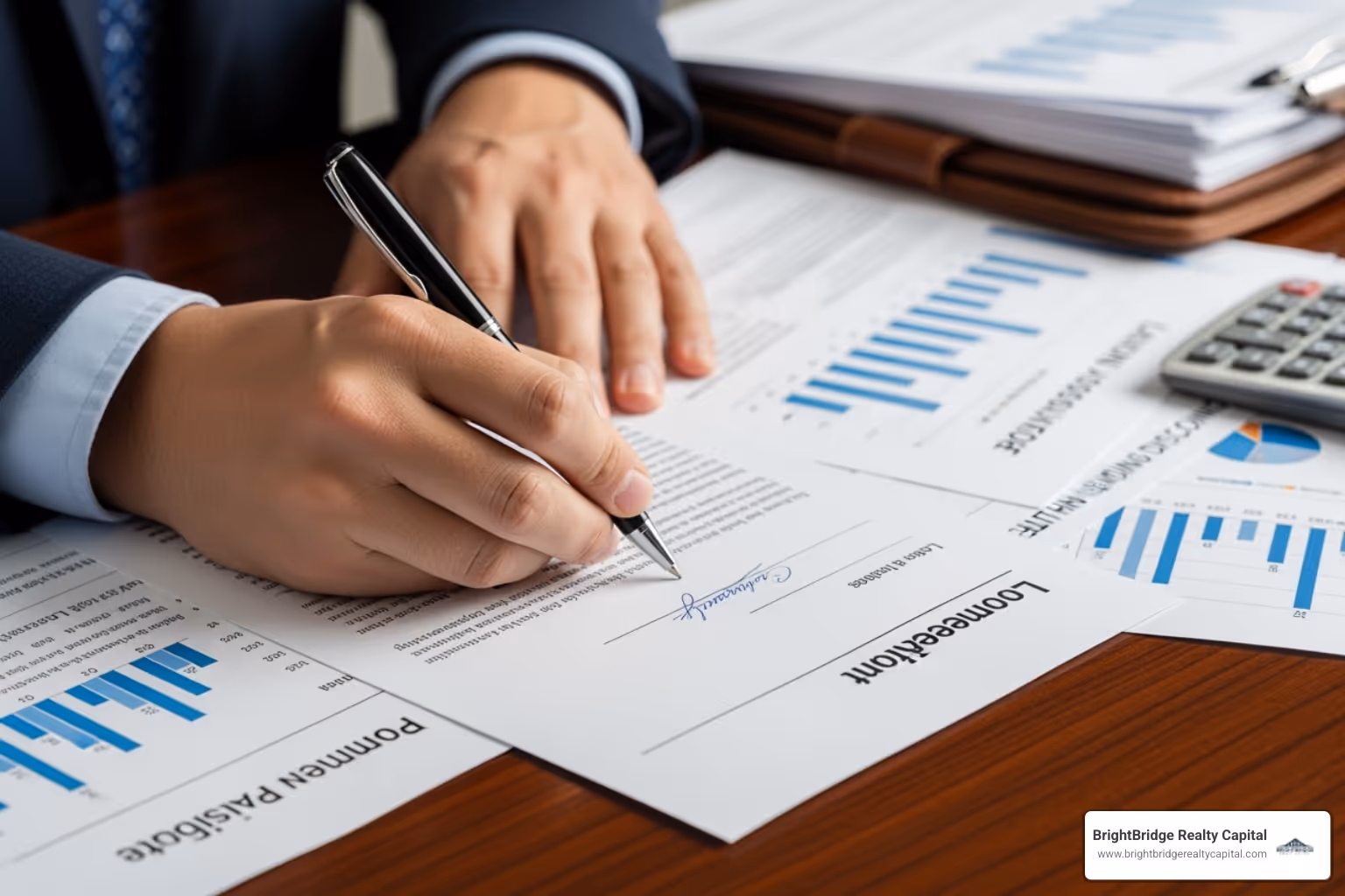 Person signing loan documents - Commercial property financing
