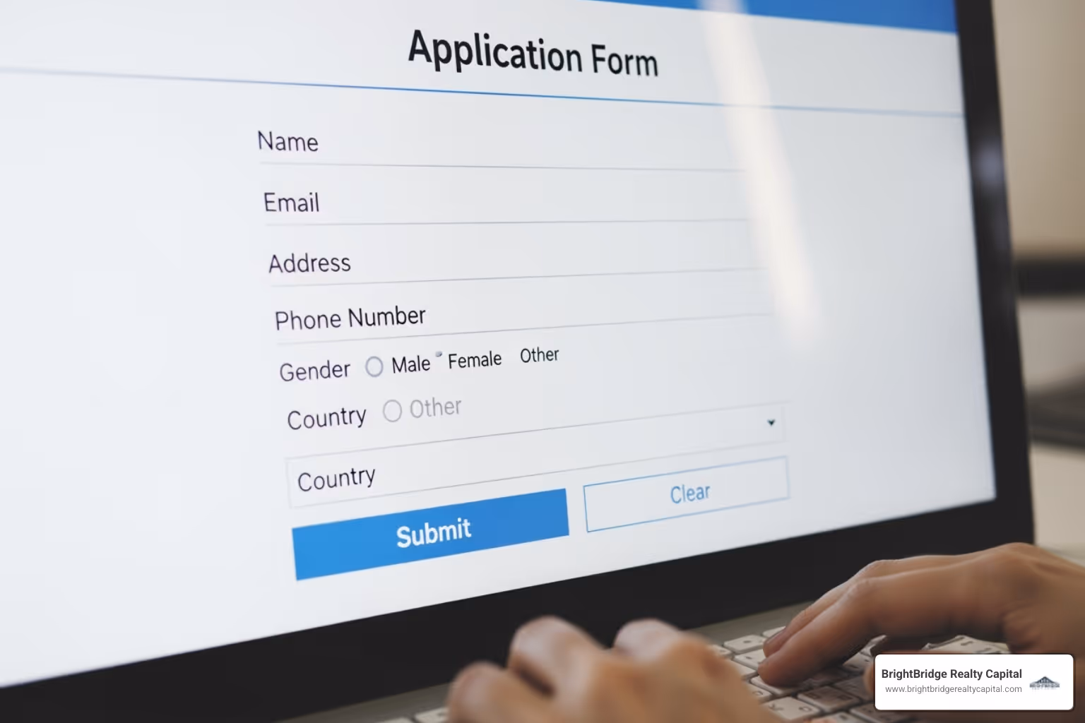 A simple online loan application form - Direct lender loans