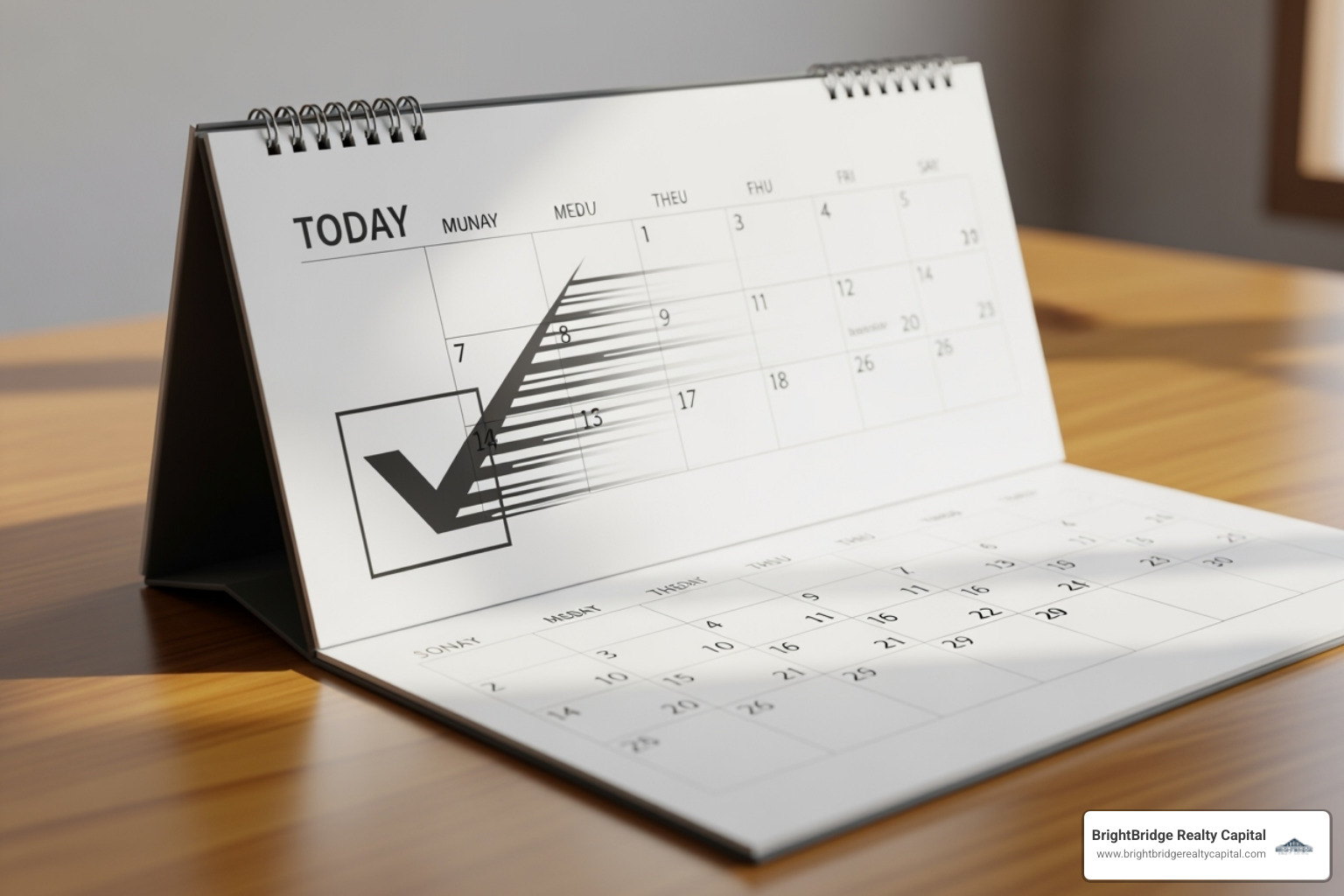 A calendar with a checkmark on today's date, symbolizing speed - Direct lender loans A calendar with a checkmark on today's date, symbolizing speed - Direct lender loans