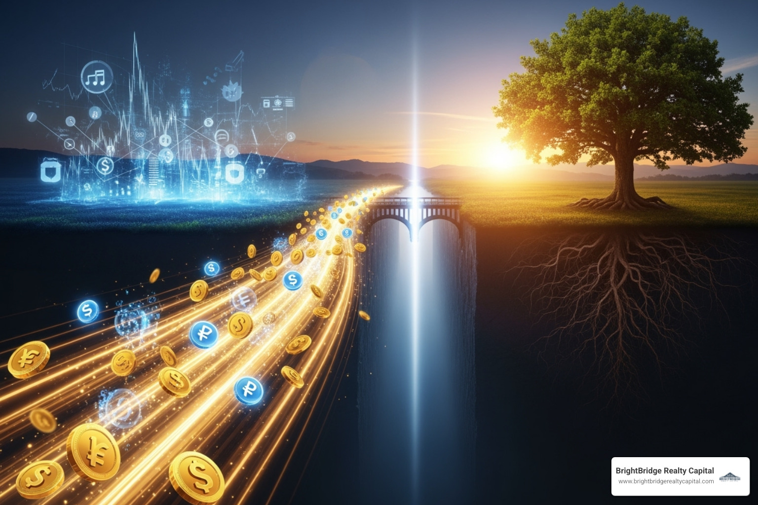 Flowchart showing the bridge loan process from initial application, through rapid approval and funding, culminating in repayment via a long-term financing solution - bridge loans for companies