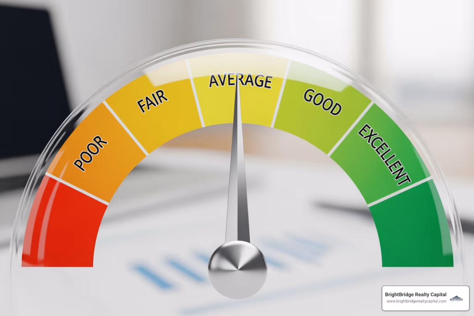 Credit score gauge pointing to 'Good' - what is a home equity line of credit