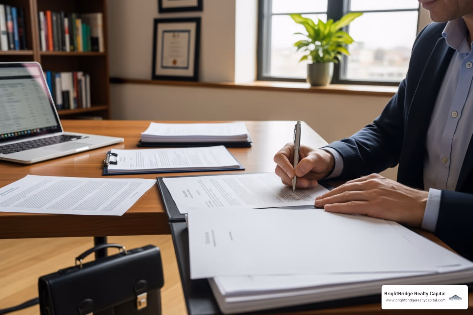 person signing closing documents - best refinance for investment property