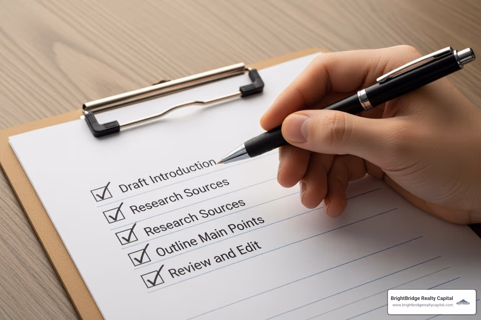 checklist on a clipboard - Flexible financing options