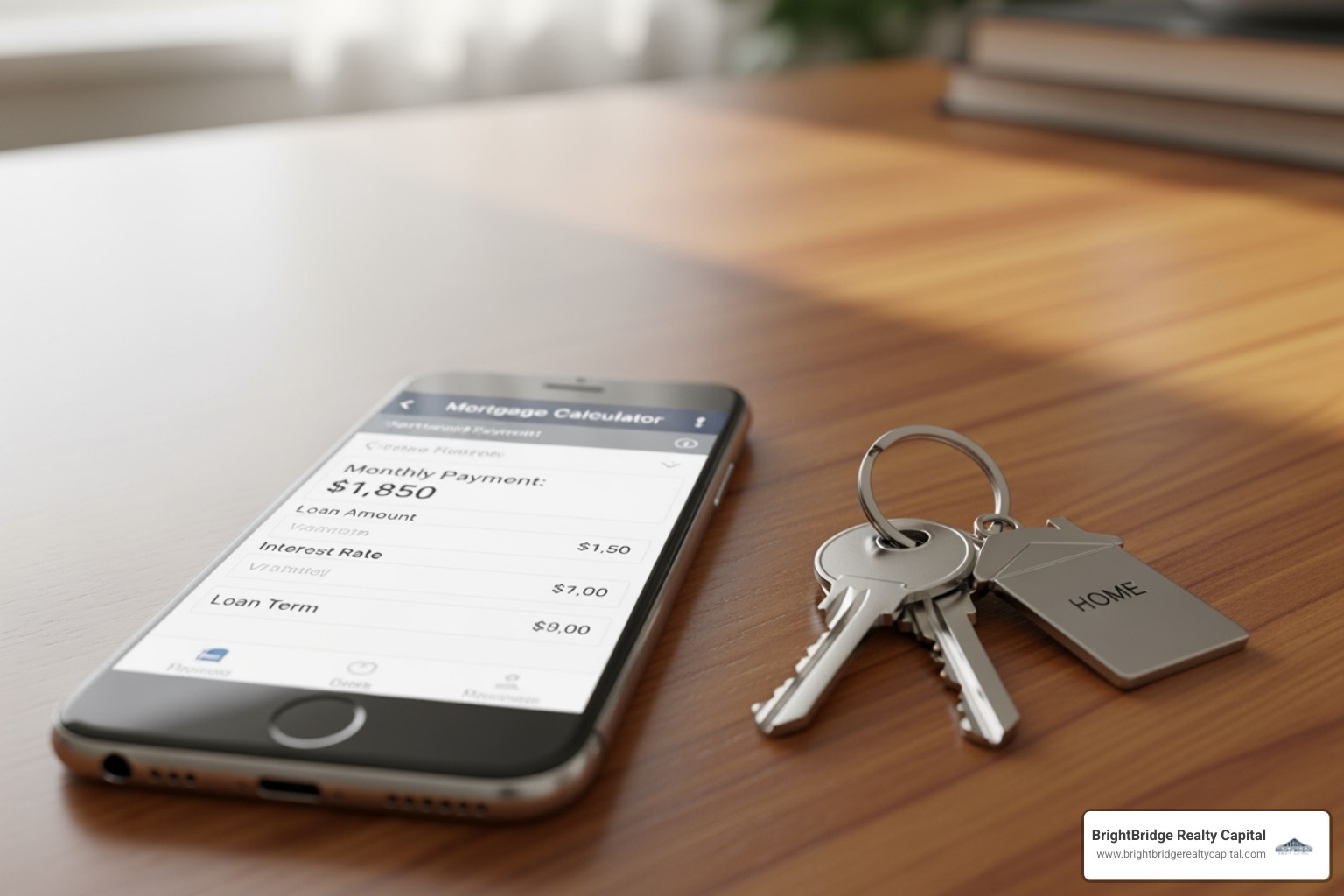 A mortgage calculator on a phone screen next to house keys, symbolizing financial planning for property acquisition. - grow rental property portfolio A mortgage calculator on a phone screen next to house keys, symbolizing financial planning for property acquisition. - grow rental property portfolio