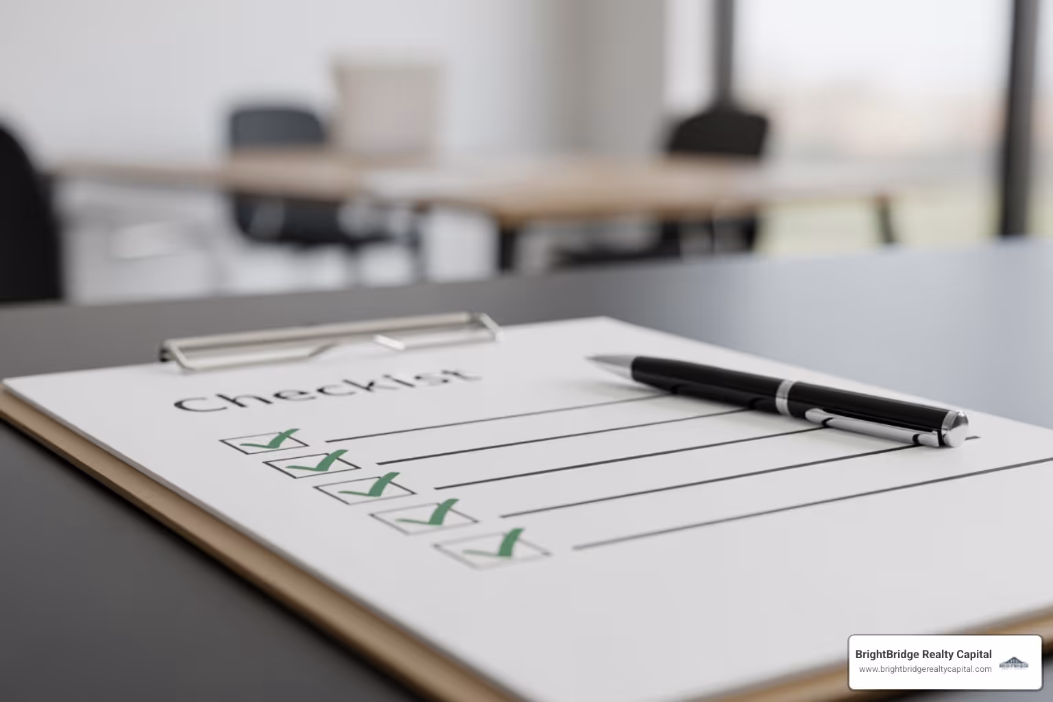 checklist with items like "DSCR," "Credit Score," and "Property Count" - rental property portfolio loan program