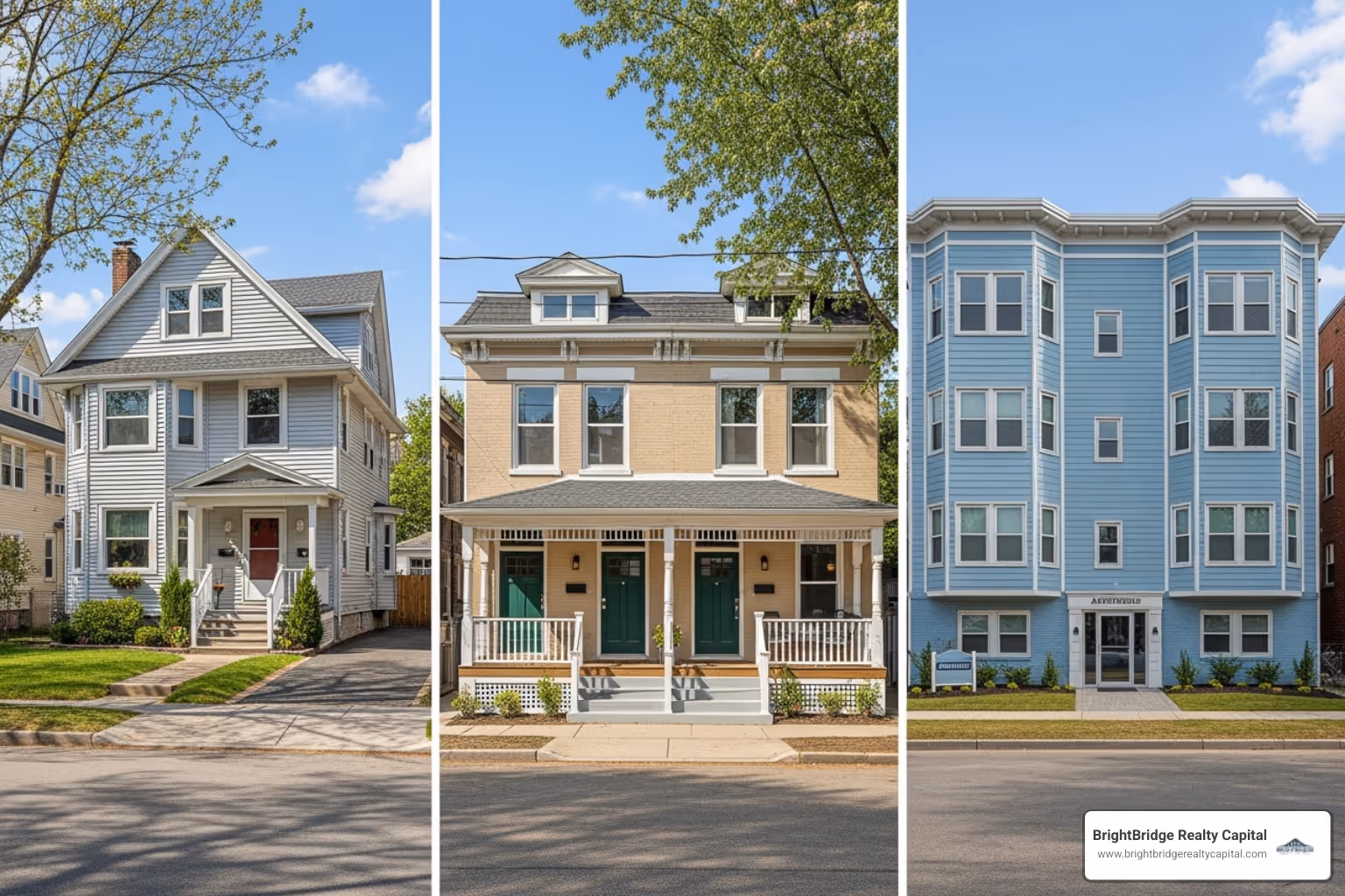 portfolio of different investment properties like single-family, duplex, and small apartment buildings - debt service coverage loans