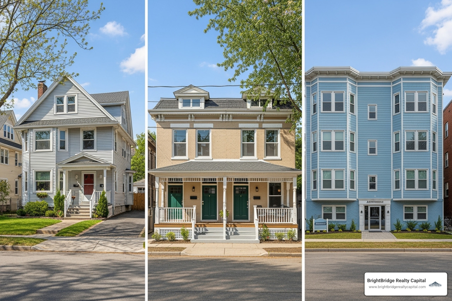 portfolio of different investment properties like single-family, duplex, and small apartment buildings - debt service coverage loans