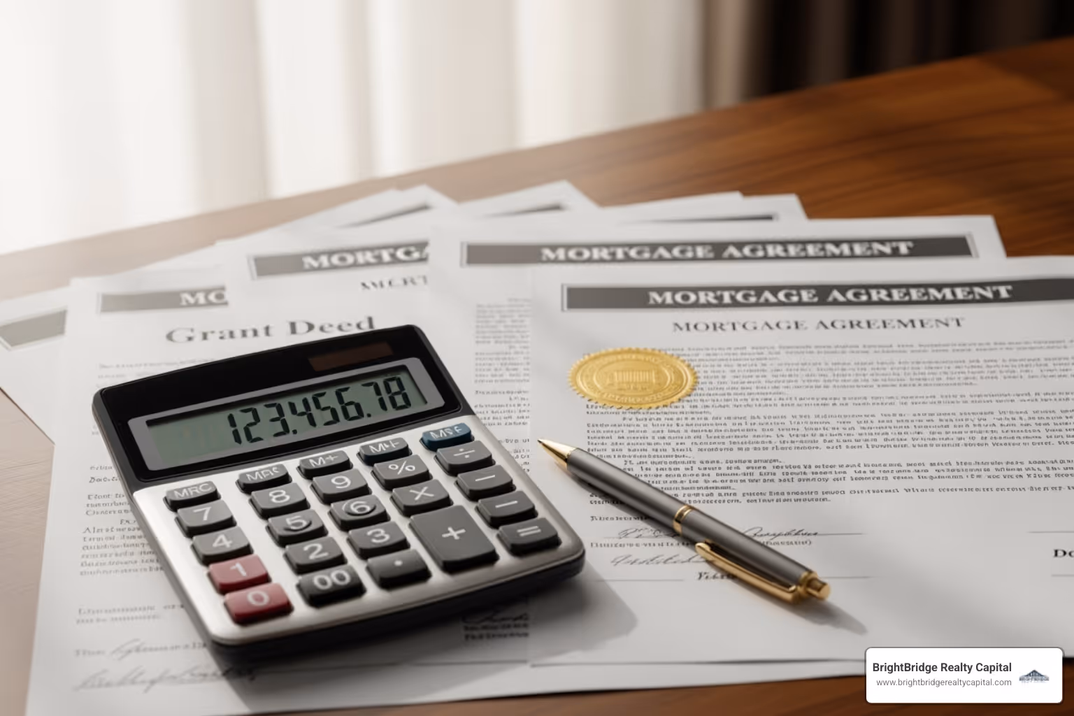 calculator with property documents - best bridging loan