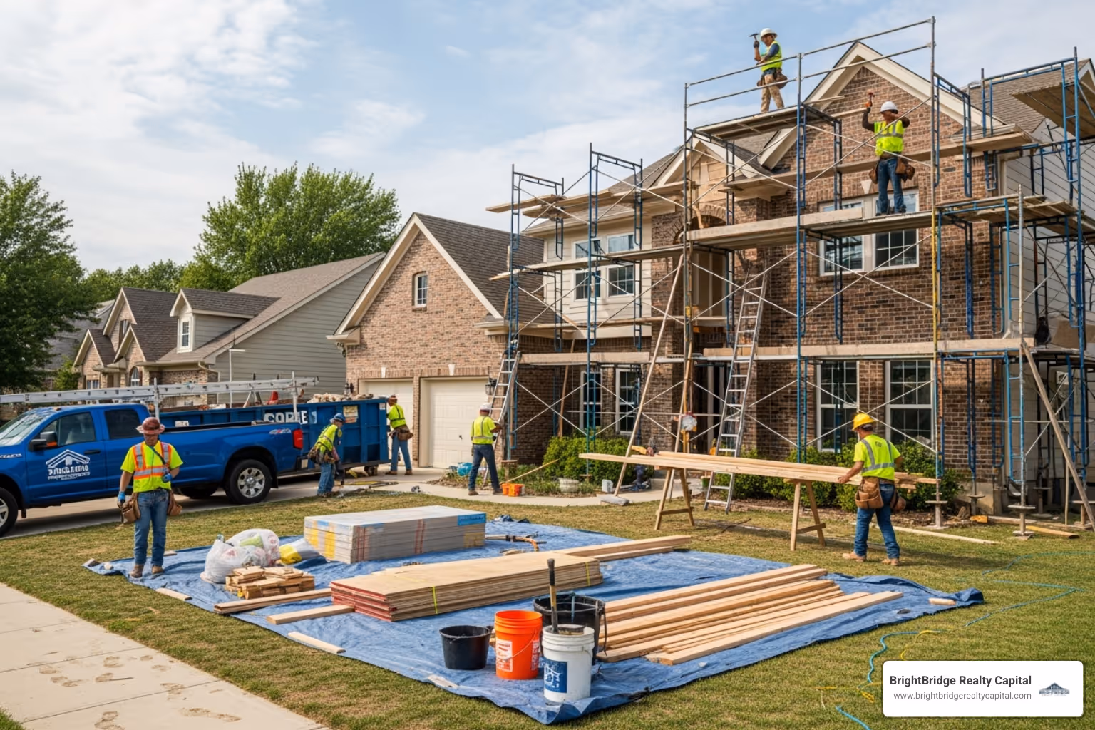 house under renovation - best bridging loan