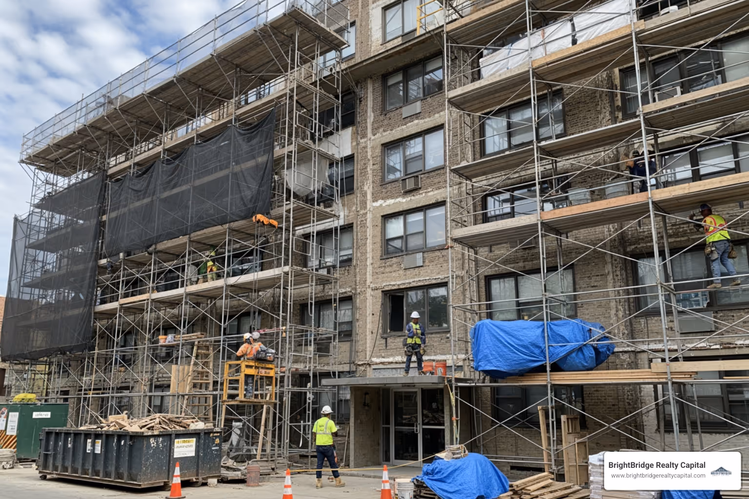 multi-family property undergoing renovation - multi family hard money
